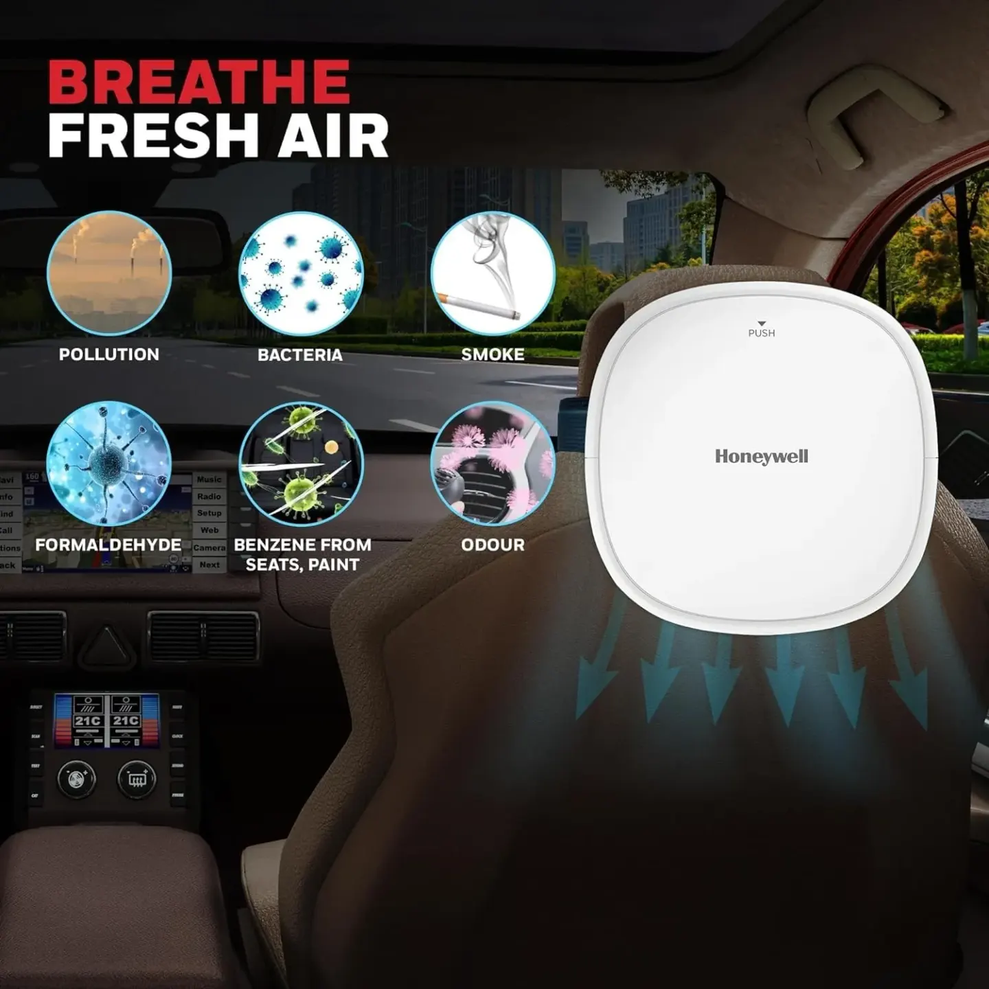 Honeywell Honeywell Move Pure 3 Car Air Purifier - thumbnail 2