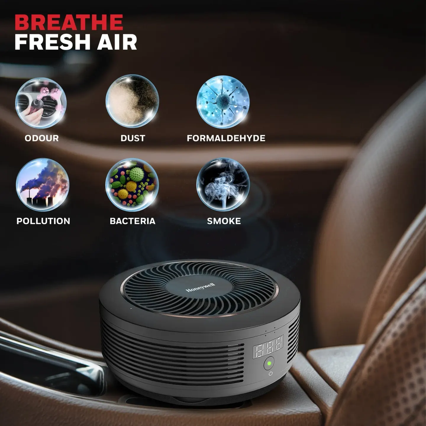 Honeywell Honeywell Move Pure 4 Car Air Purifier - thumbnail 3