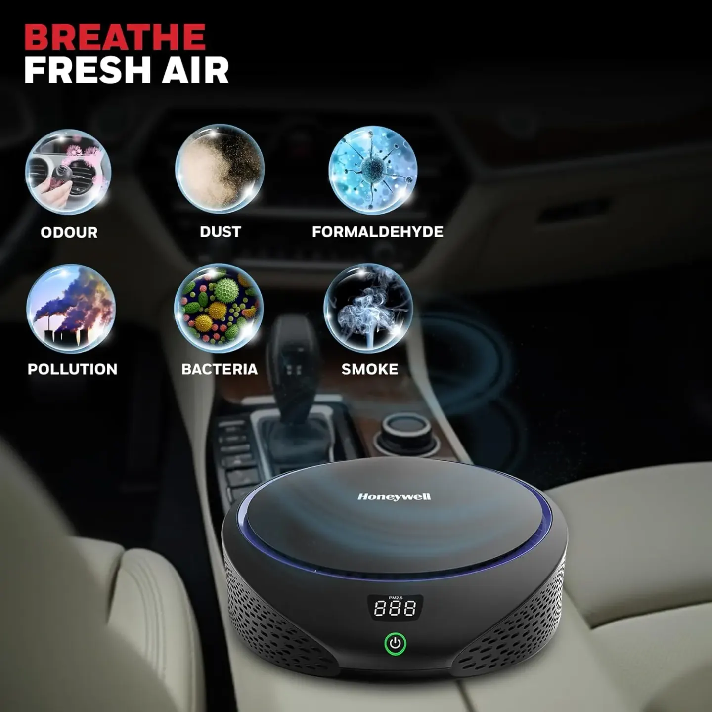 Honeywell Honeywell Move Pure 5 Car Air Purifier - thumbnail 2