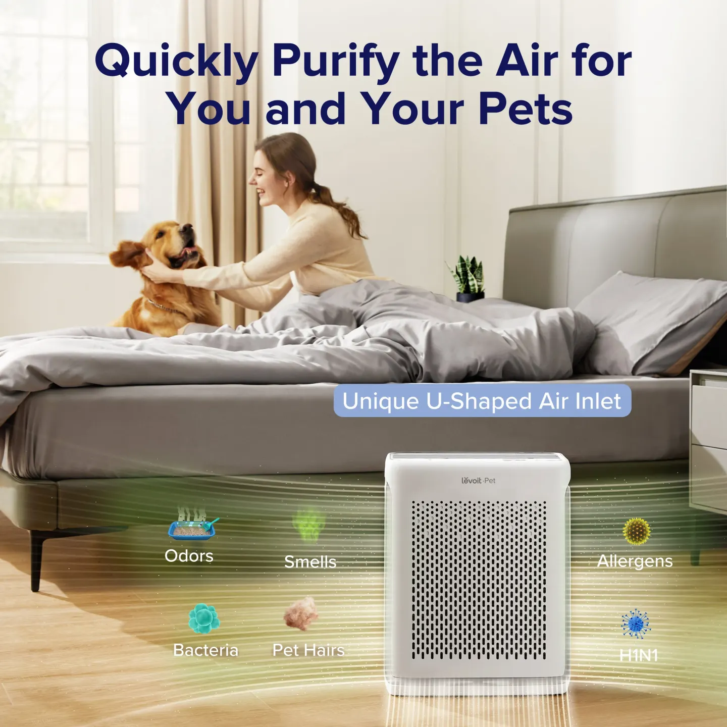 Levoit Levoit Vital 100S Pet Care Smart Air Purifier - thumbnail 2