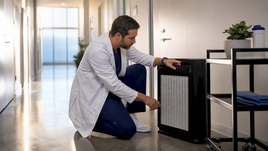 Clinic air purification guide for healthcare facilities