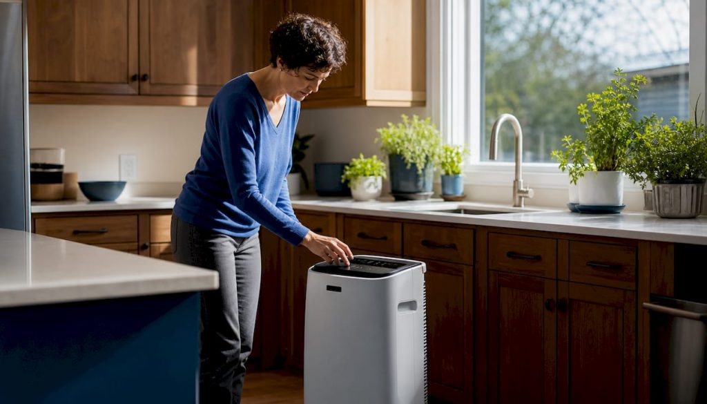 What is the dehumidification process for homes?