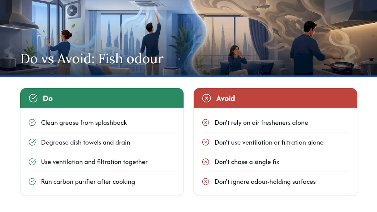 What most people get wrong about fish odour in small flats — overview diagram