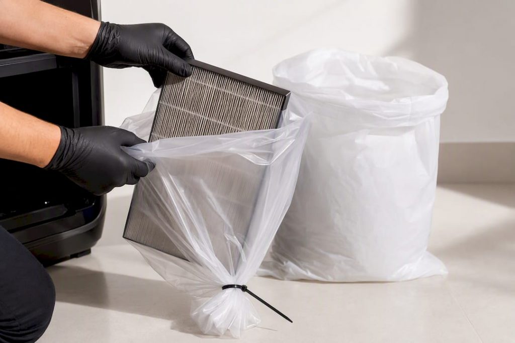 Stop Dust Escape: Double Bag HEPA Disposal for UAE Homes