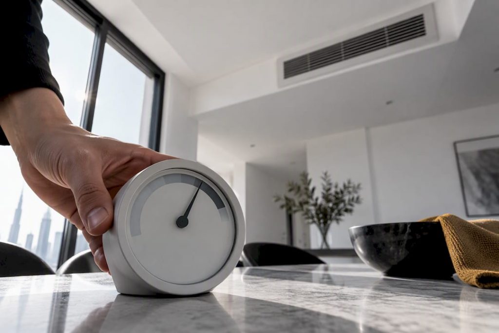 30–50% RH: Fix AC Dry Air in UAE Rooms, Measure First